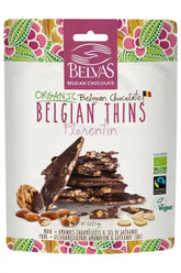 Zartbitterschokoladenstücke mit karamellisierten Mandeln, glutenfrei, fair gehandelt BIO 120 g - BELVAS - Biolaboratorium